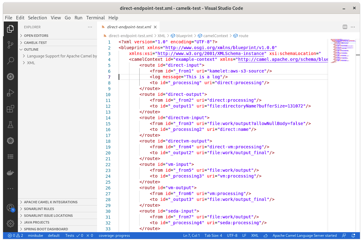 Outline have a very long name for Camel in previous version
